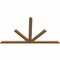 Ekena Millwork Saratoga Timber Gable Bracket, Western Red Cedar, 72"W x 42"H x 1 1/2"D x 3 1/2"F, 14/12 Pitch GBW072X42X0204SAR00SWR - alternate 4